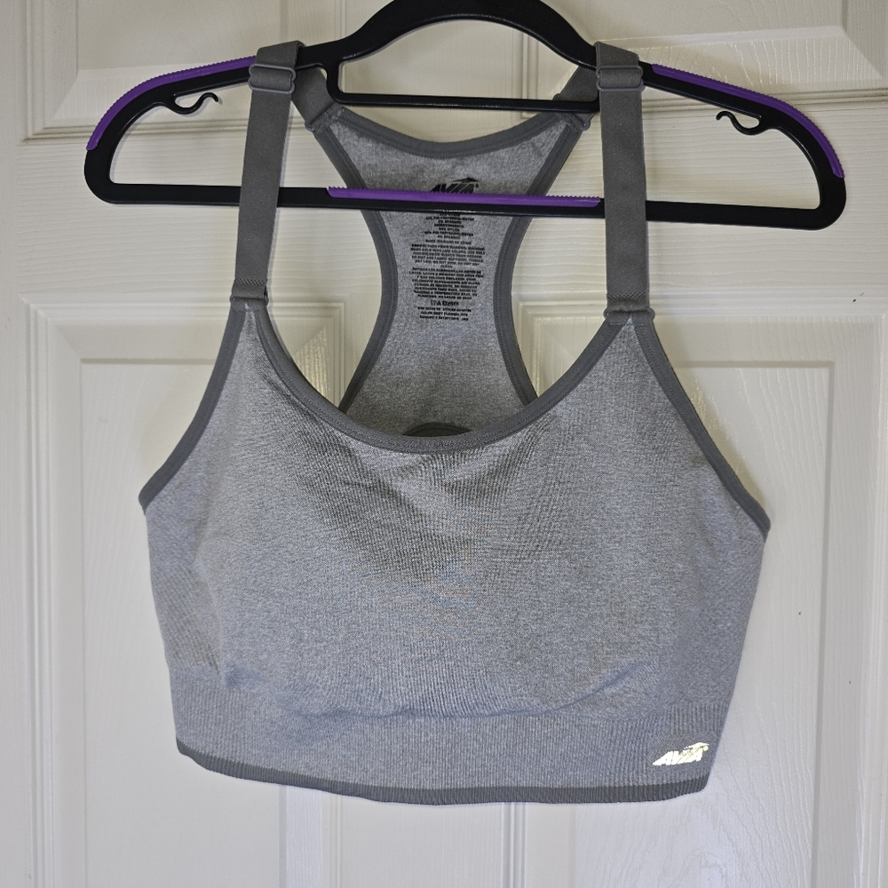 Women's Gray Sports Bra by Avia‎ Adjustable Straps  XXXL No Cups